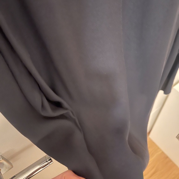 Feather Weight Eco Crepe Slim Shirt Midnight Navy, 8 - Picture 8 of 8